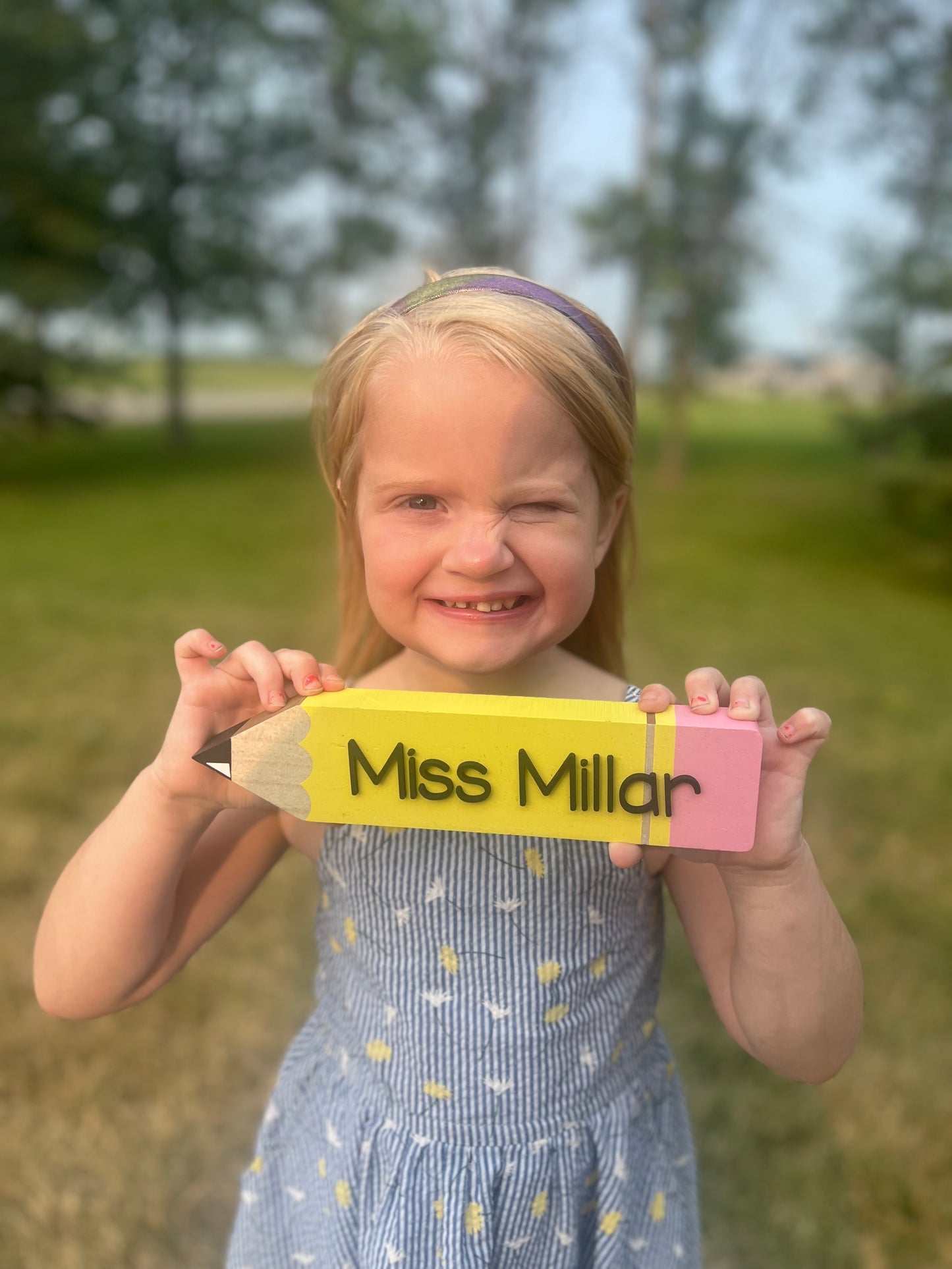 Personalized Pencil Nameplate