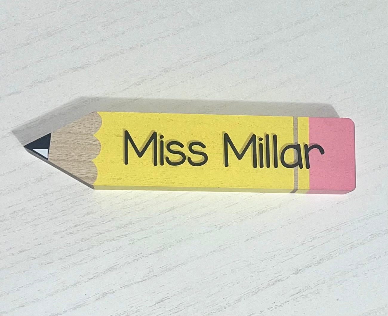 Personalized Pencil Nameplate