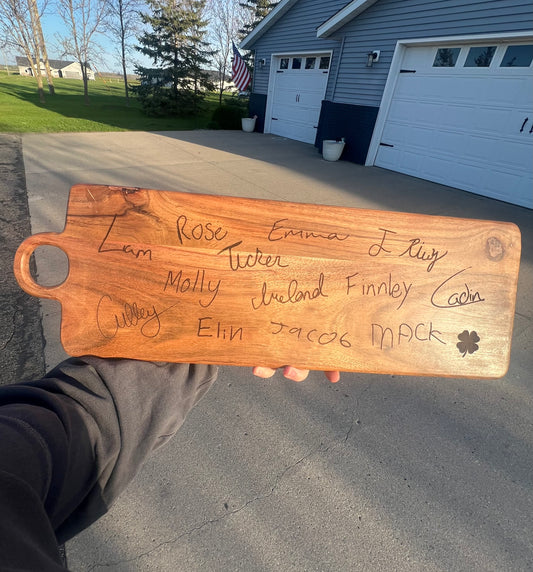 Long Cutting Board with Handle